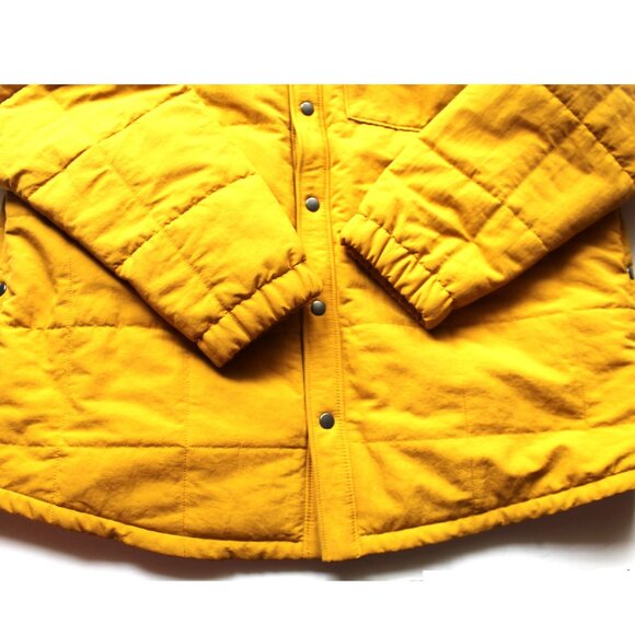 Patagonia Isthmus Quilted Shirt Jacket / Large / Buckwheat Gold Fleece Lined - Picture 9 of 13